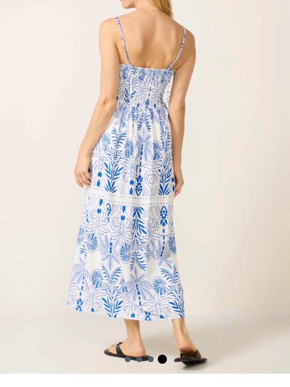 Z Supply Blue and White Printed Maxi Dress - Picture 3 of 8